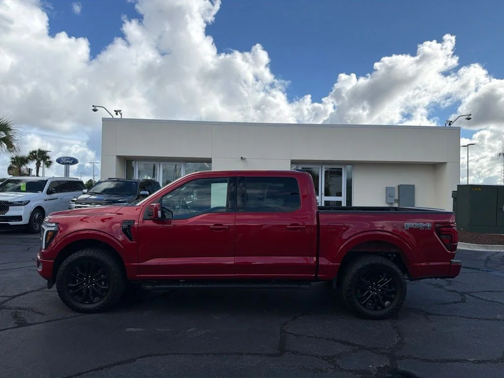 Used 2024 Rapid Red Metallic Tinted Clearcoat Ford Lariat image 1