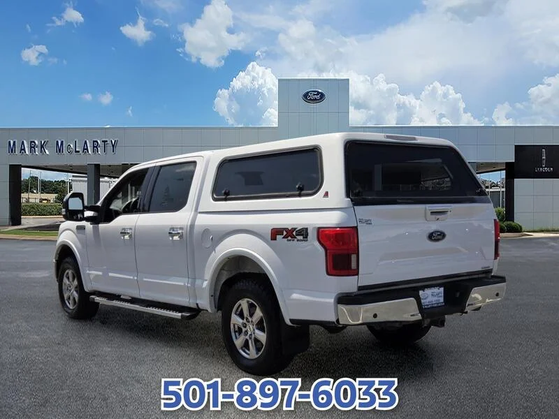 Used 2019 Oxford White FORD LARIAT 4WD SUPERCREW 5.5