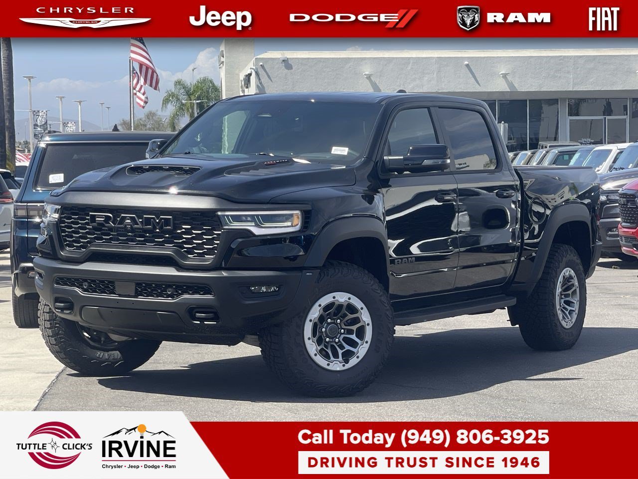 New 2026 Diamond Black Crystal Pearl-Coat Exterior Paint RAM RHO image 1
