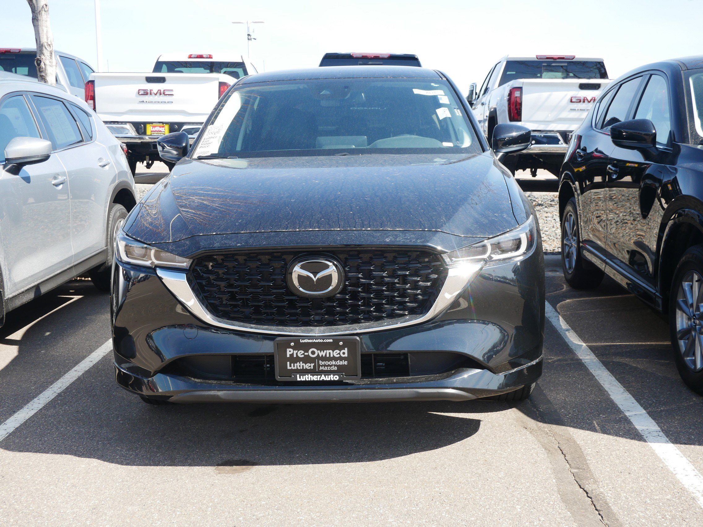 Certified 2025 Mazda CX-5 S Preferred package with VIN JM3KFBCM4S0690606 for sale in Brooklyn Center, Minnesota