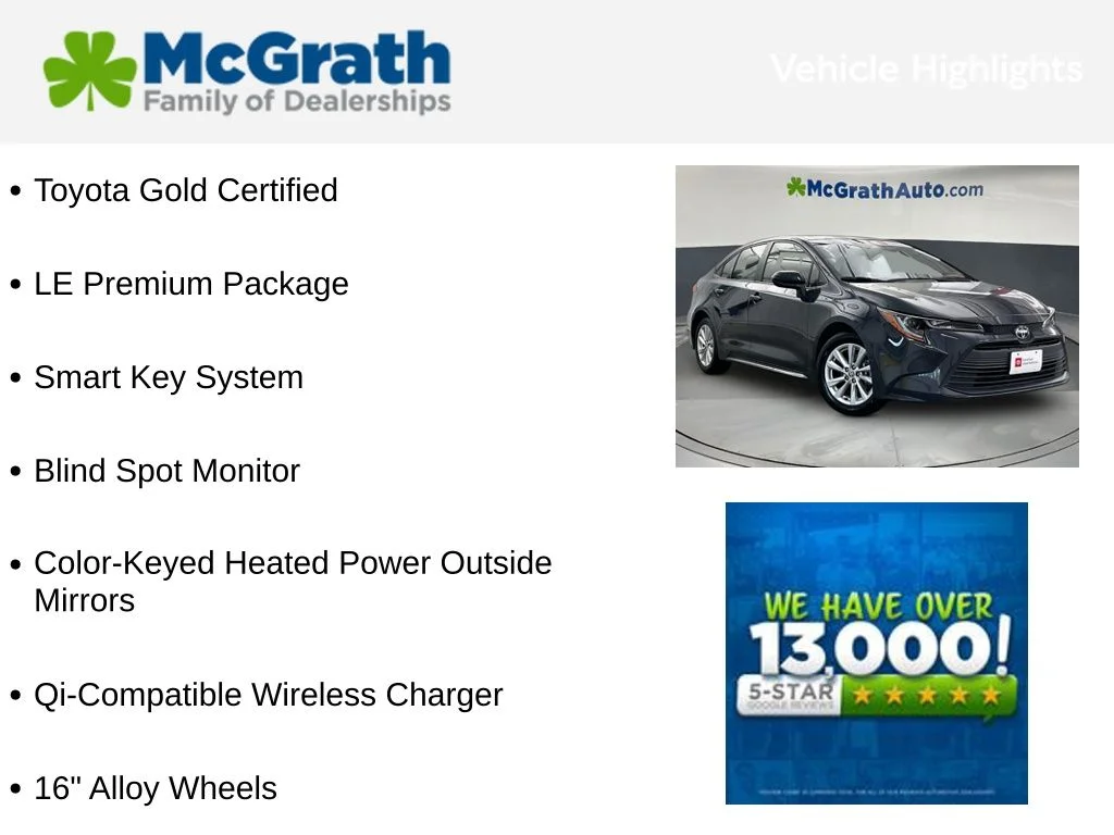 Used 2025 Gray Toyota LE image 3