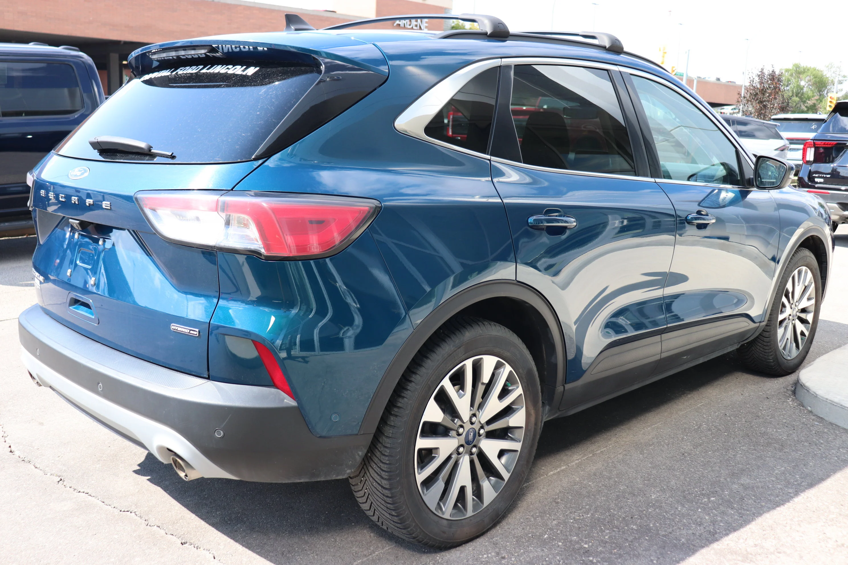 Certified Used 2020 Blue Ford Titanium Hybrid AWD image 4
