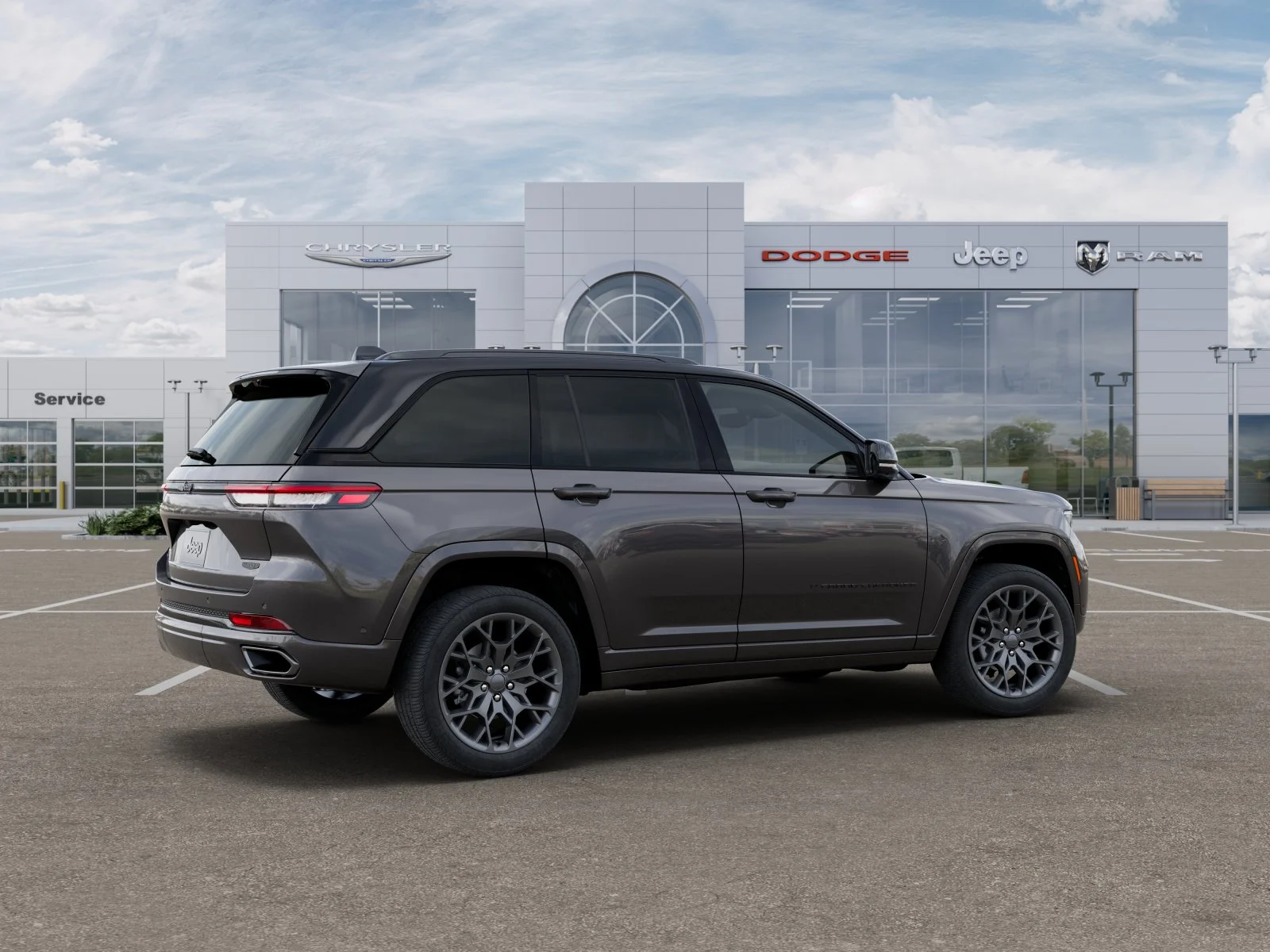 New 2025 Baltic Gray Metallic Clear-Coat Exterior Paint Jeep Summit Reserve image 24