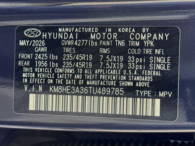New 2026 Blue Hyundai Limited FWD image 50