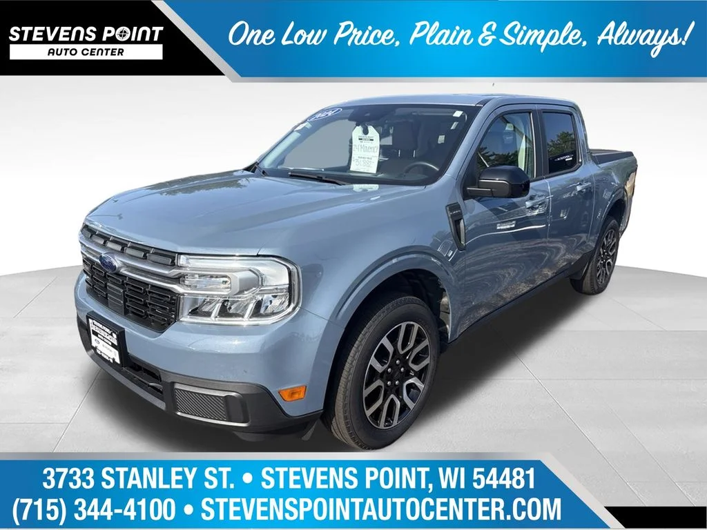 Used 2024 Azure Gray Metallic Tri-Coat Ford Lariat image 1