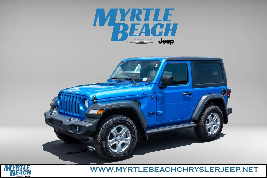 Certified Used 2023 Blue Pearl Jeep Sport S image 2