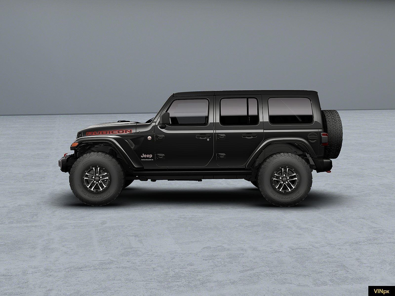 New 2026 Black Clear-Coat Exterior Paint Jeep Rubicon X image 3