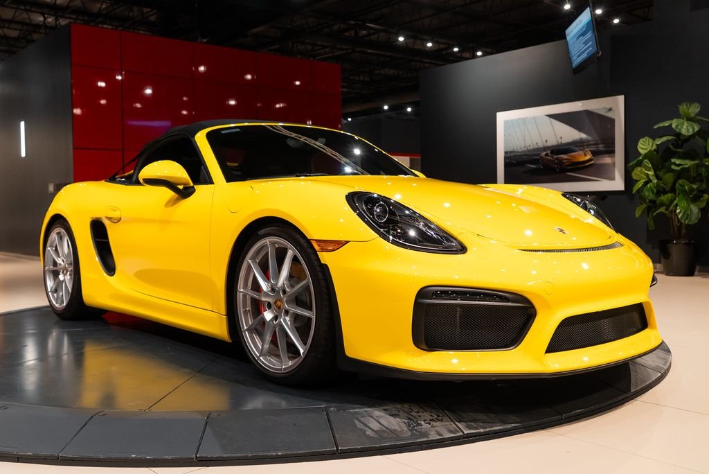 Used 2016 Racing Yellow Porsche Spyder image 43
