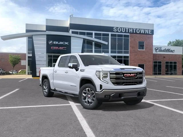 New 2026 Glacier White Tricoat GMC SLT image 1