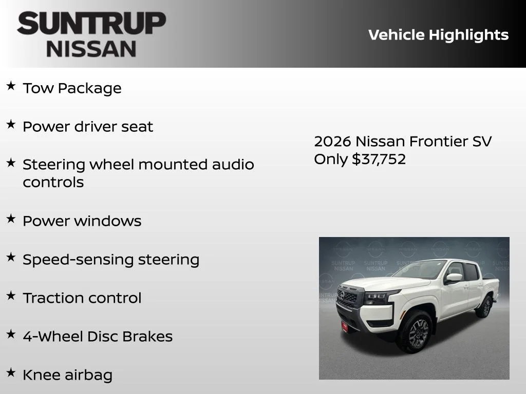New 2026 White Nissan SV image 8