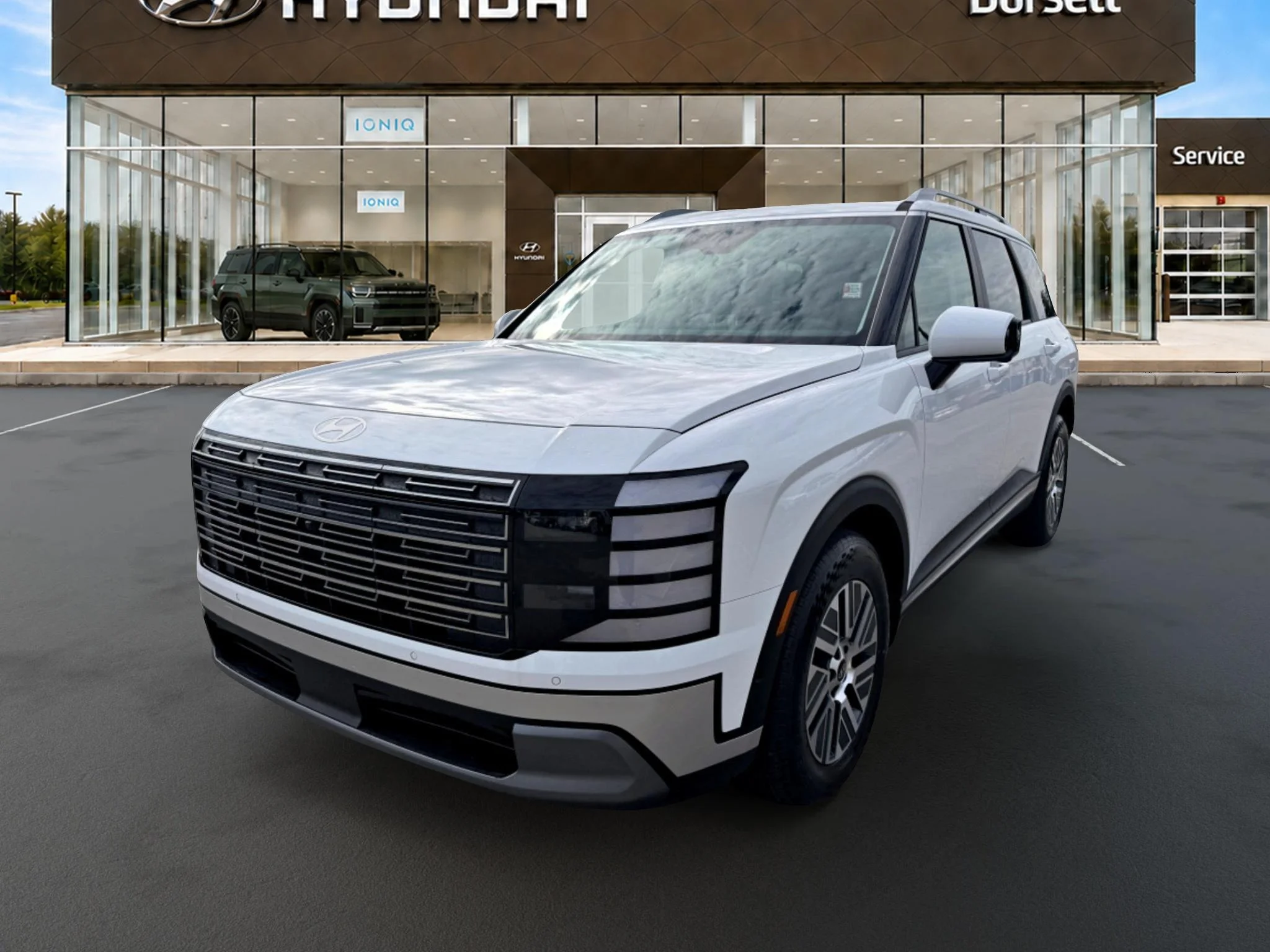 New 2026 Creamy White Pearl Hyundai SEL Premium 7P image 1