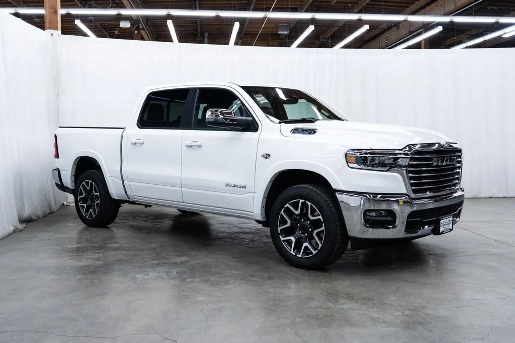 New 2026 Bright White Clear-Coat Exterior Paint RAM Laramie image 1