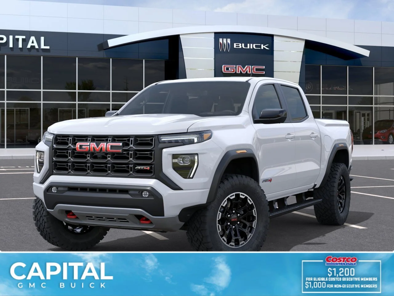New 2026 Summit White GMC 4WD AT4 image 1