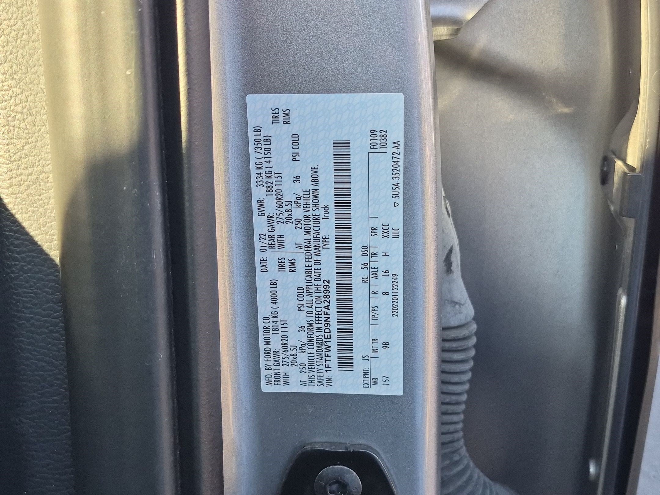 Used 2022 Blue Ford Platinum image 35
