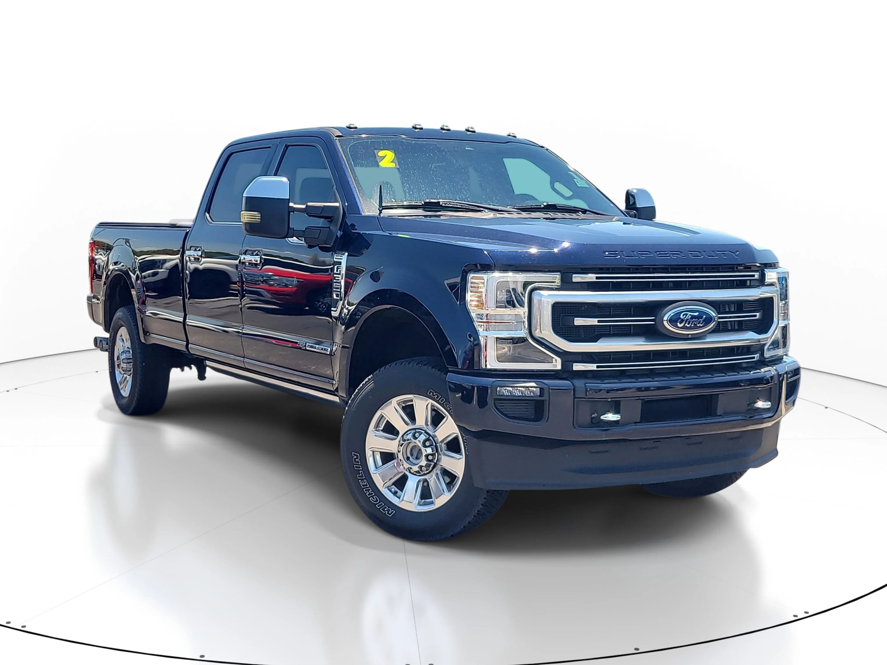 Used 2022 Blue Metallic Ford Platinum image 1