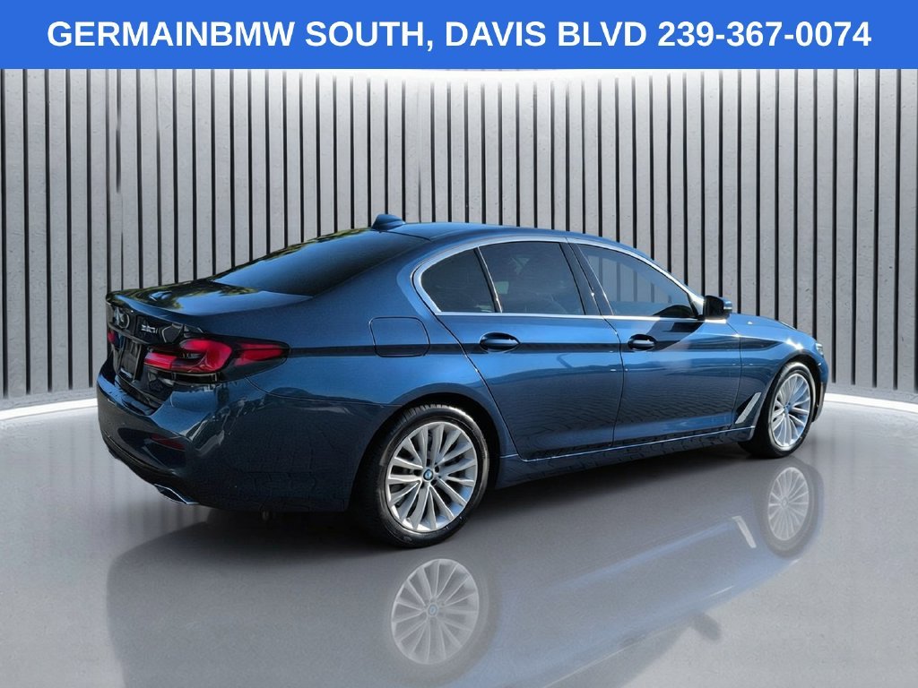 Certified Used 2023 Blue Metallic BMW 530i image 5