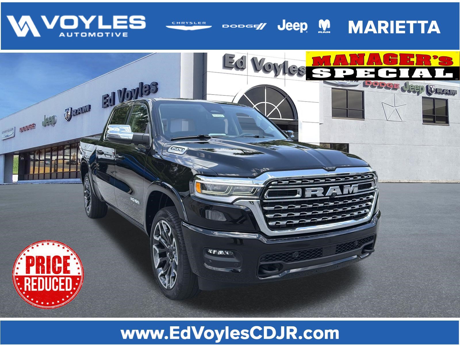 New 2026 Diamond Black Crystal Pearl-Coat Exterior Paint RAM Limited image 1