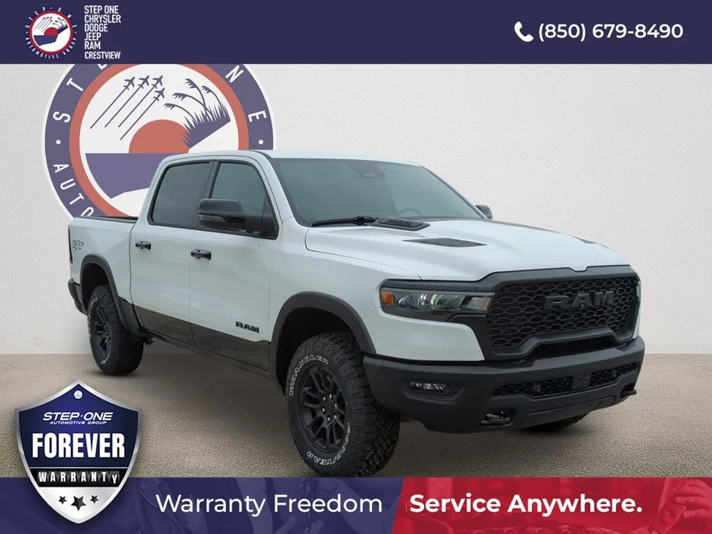 New 2026 Bright White Clear-Coat Exterior Paint RAM Rebel image 1