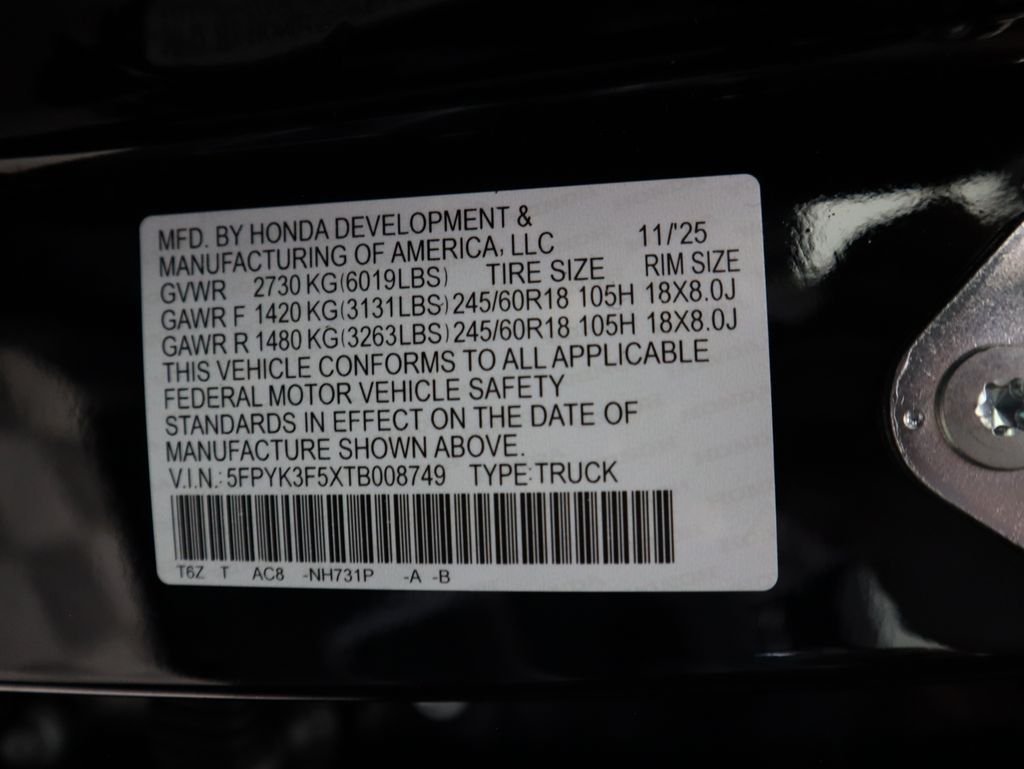 2026 Honda Ridgeline RTL - Photo 32