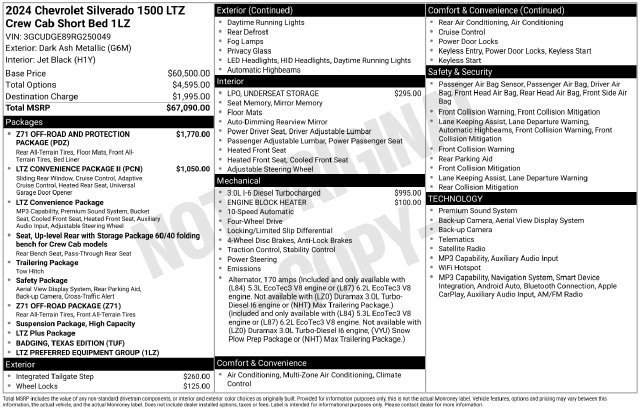 Used 2024 Dark Ash Metallic Chevrolet LTZ image 51
