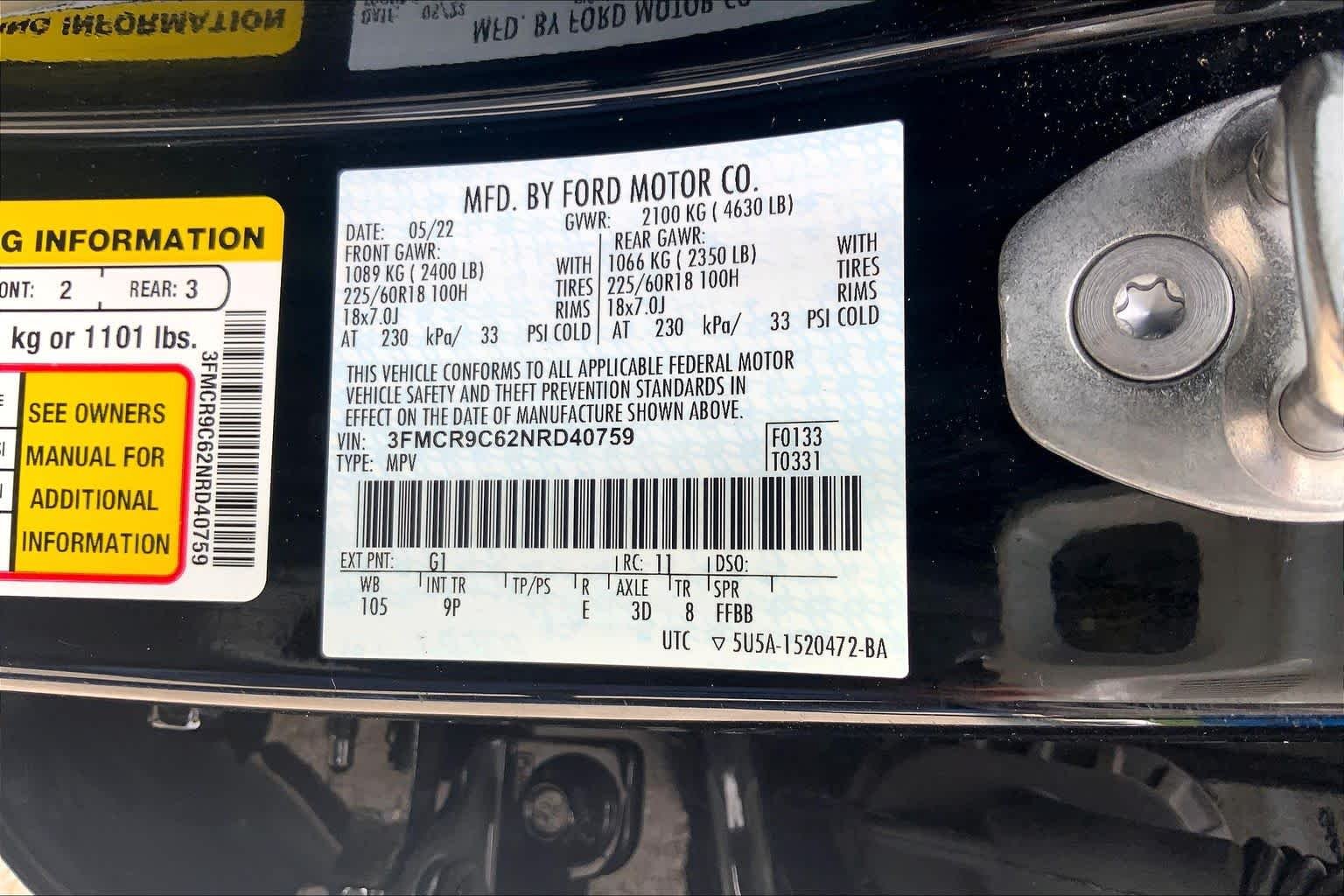 Used 2022 Shadow Black Ford Outer Banks image 36