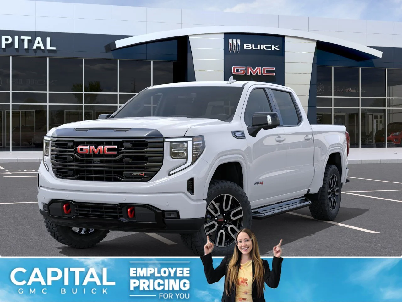 New 2026 Summit White GMC AT4 image 1