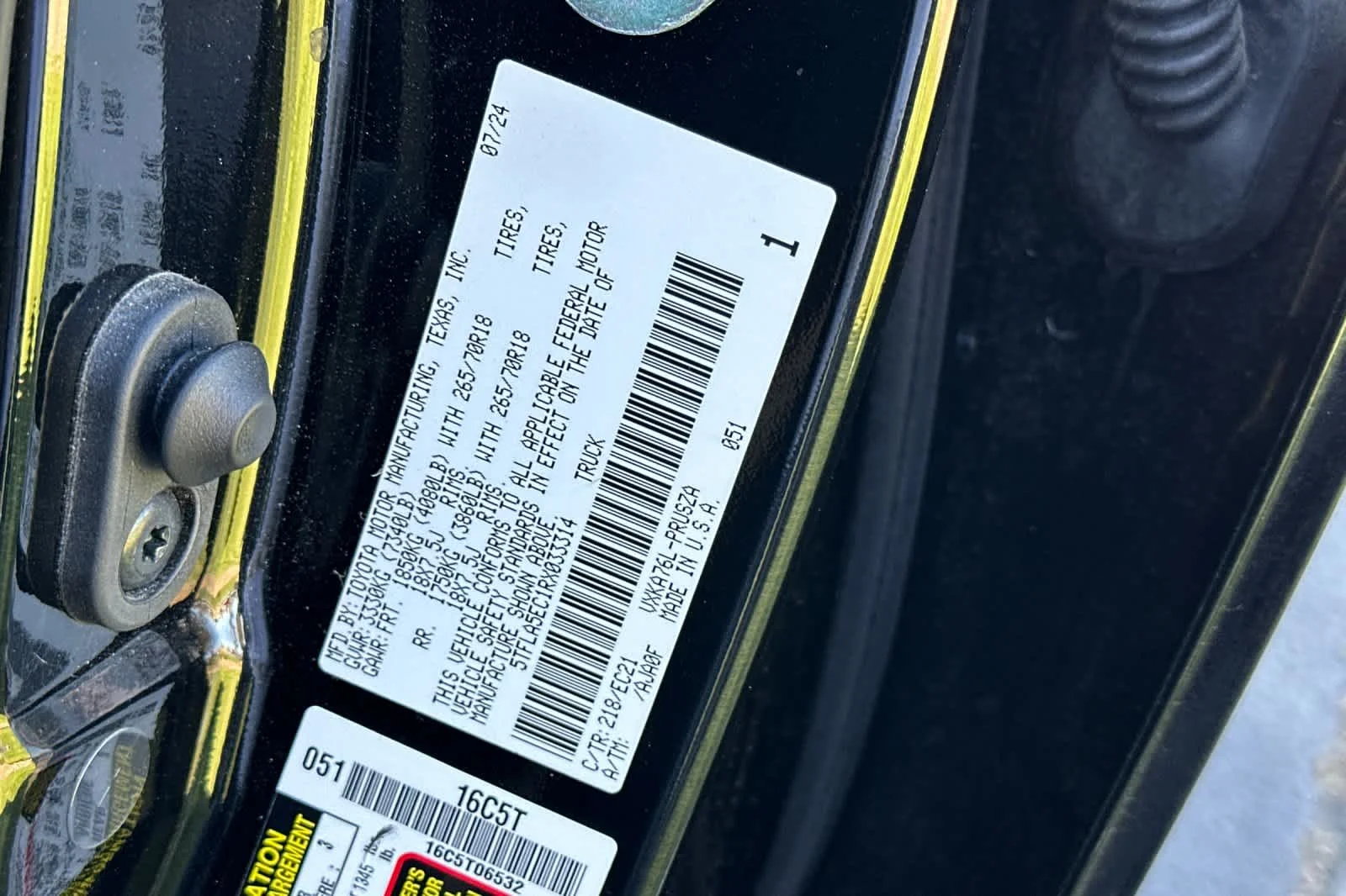 Certified Used 2024 Midnight Black Metallic Toyota SR5 image 27