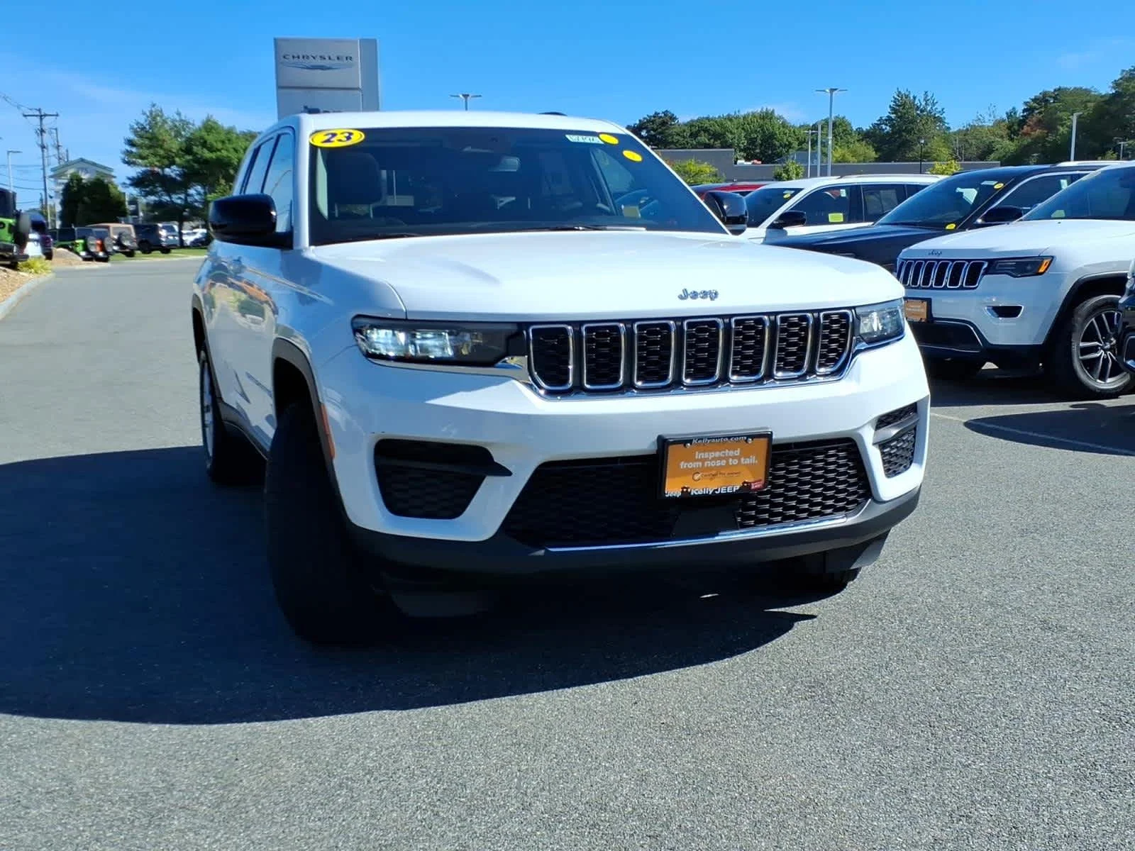 Certified Used 2023 Bright White Clearcoat Jeep Laredo X image 4