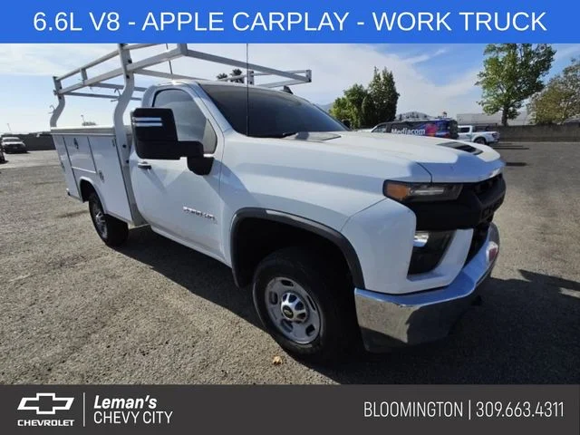 Used 2020 White Chevrolet Work Truck image 1
