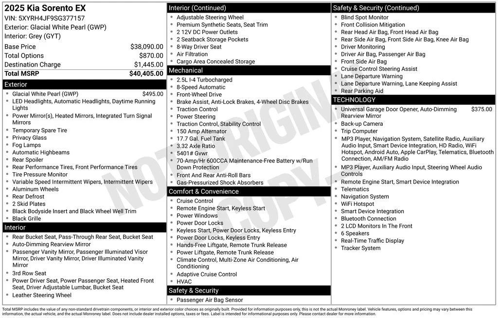 Used 2025 White Kia EX image 46