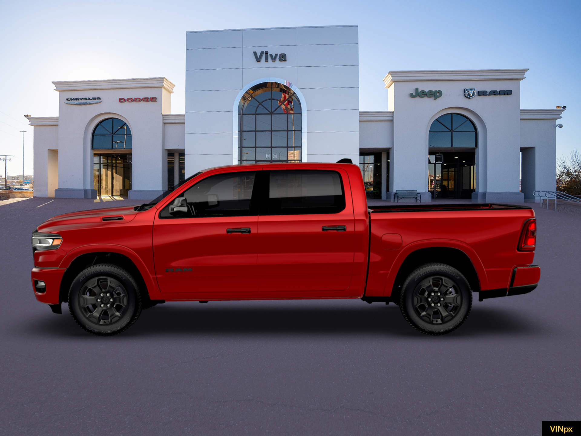 New 2026 Molten Red Pearl-Coat Exterior Paint RAM Big Horn/Lone Star image 3