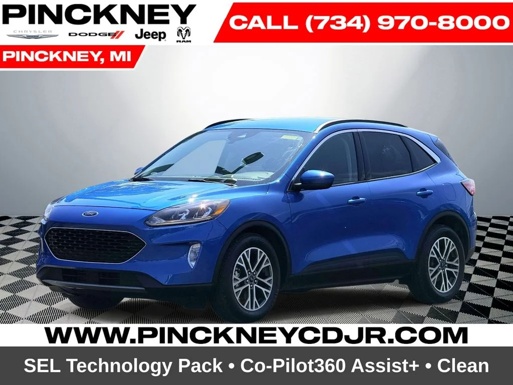 Used 2021 Blue Ford SEL image 1