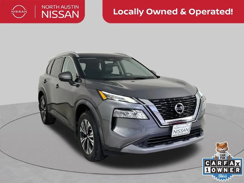 Used 2021 Gun Metallic Nissan SV image 1