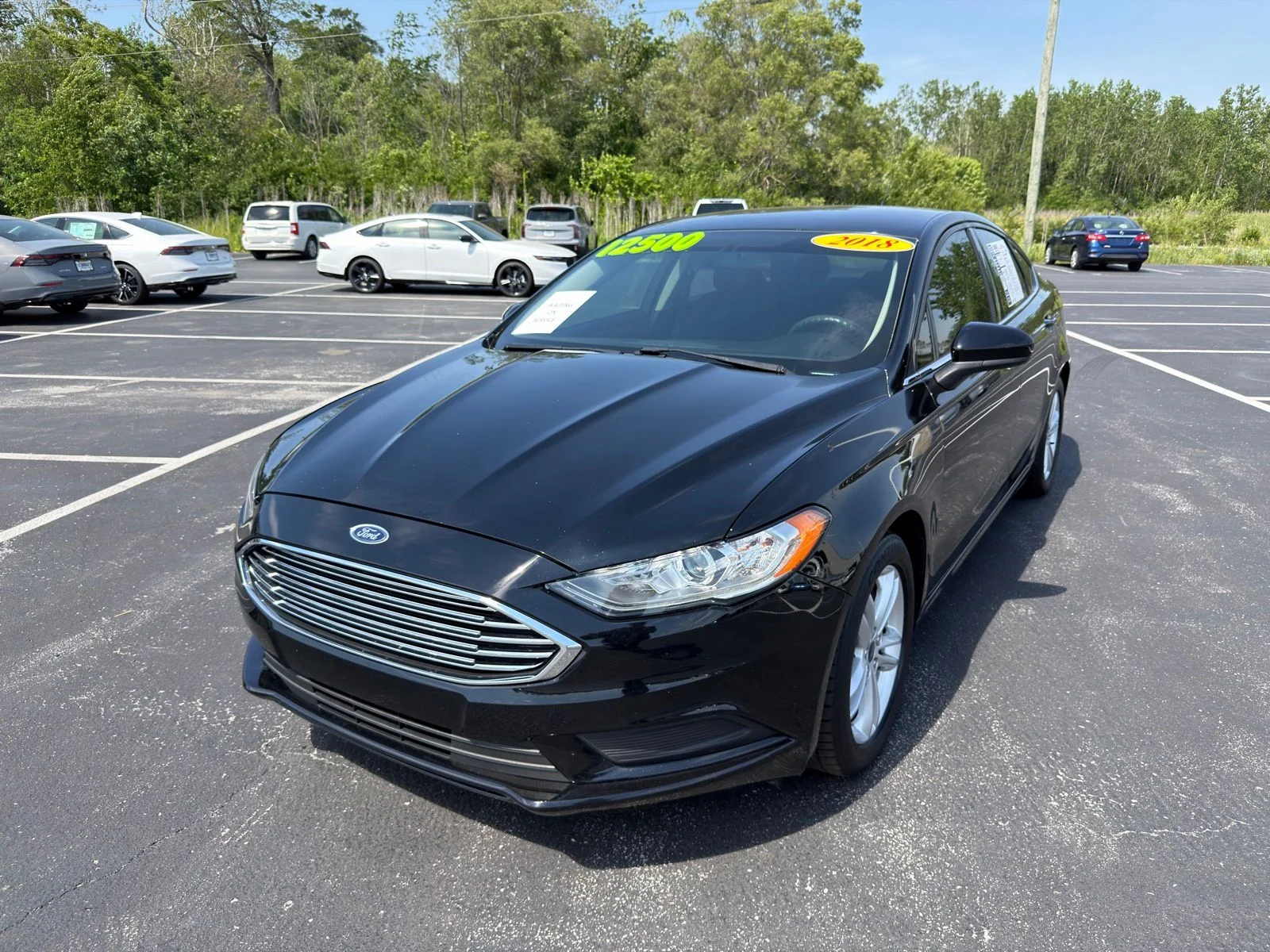 Used 2018 Ford Fusion SE with VIN 3FA6P0HD0JR185722 for sale in Lima, OH