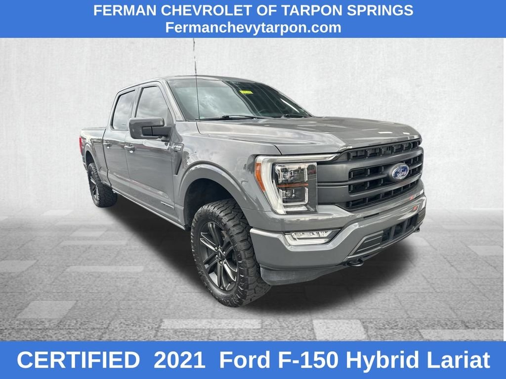 Used 2021 Gray Ford Lariat image 1