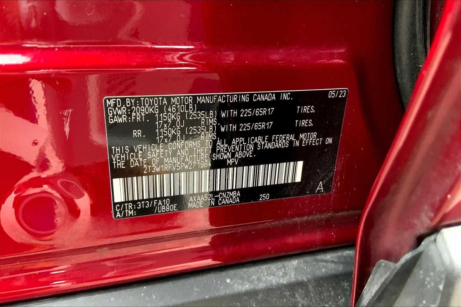 Used 2023 Ruby Flare Pearl Toyota XLE image 34