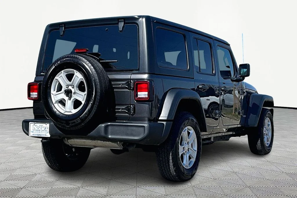 Certified 2022 Jeep Wrangler Unlimited Sport S with VIN 1C4HJXDG0NW155023 for sale in Kansas City