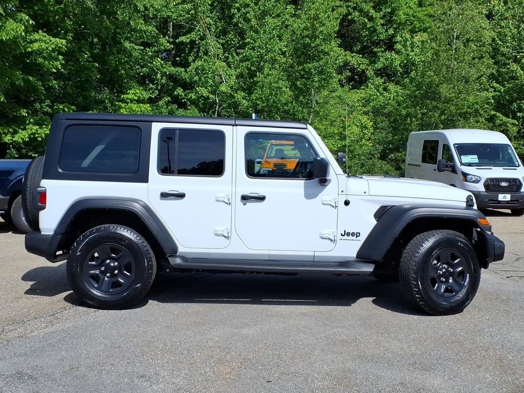 Certified Used 2023 Bright White Clearcoat Jeep Sport image 3