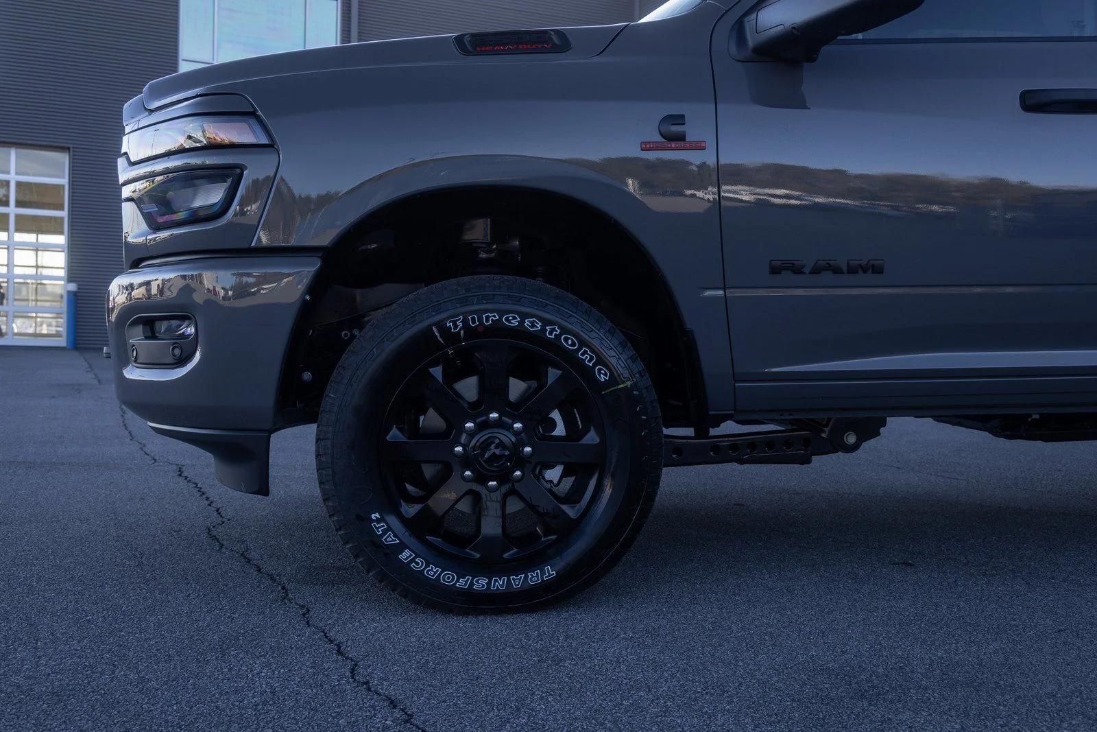 New 2026 Ceramic Gray Clear-Coat Exterior Paint RAM Big Horn image 4