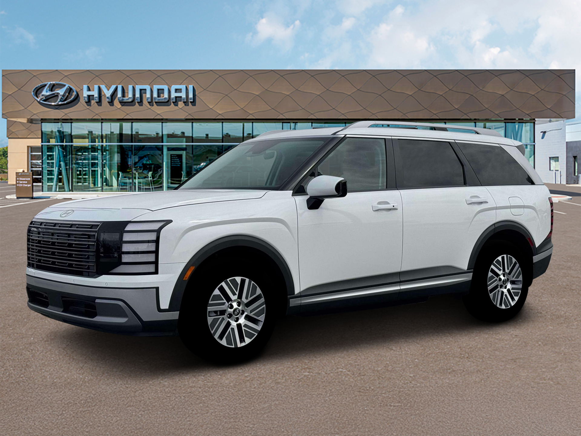 New 2026 Creamy White Pearl Hyundai SEL 7P image 2