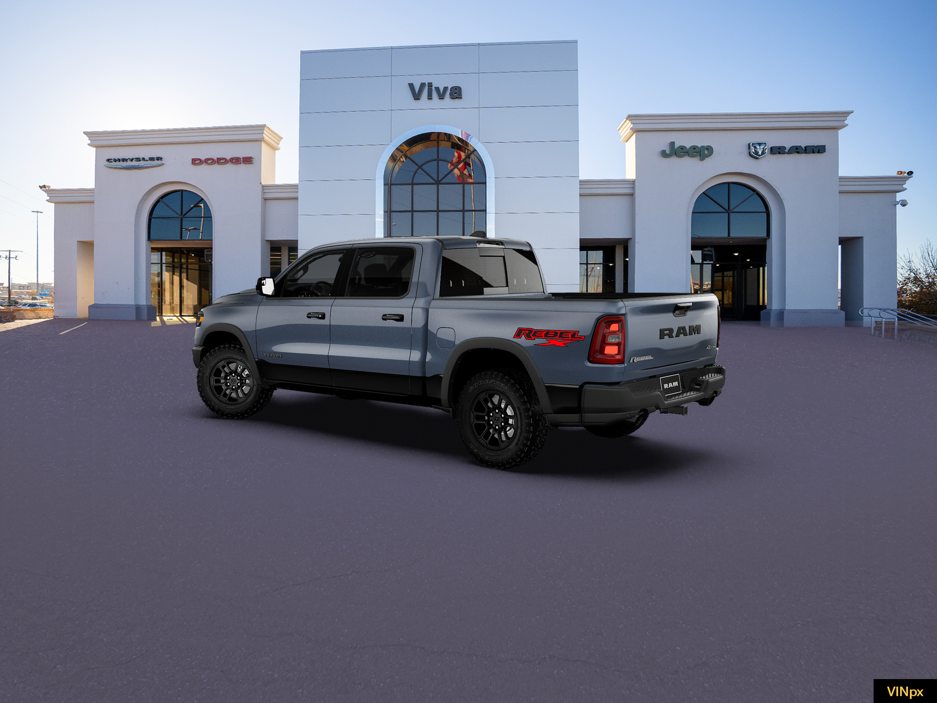 New 2027 Forged Blue Metallic Exterior Paint RAM Rebel image 16