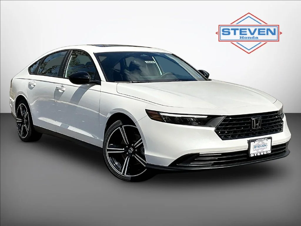 New 2026 Platinum White Pearl Honda Sport Hybrid image 1