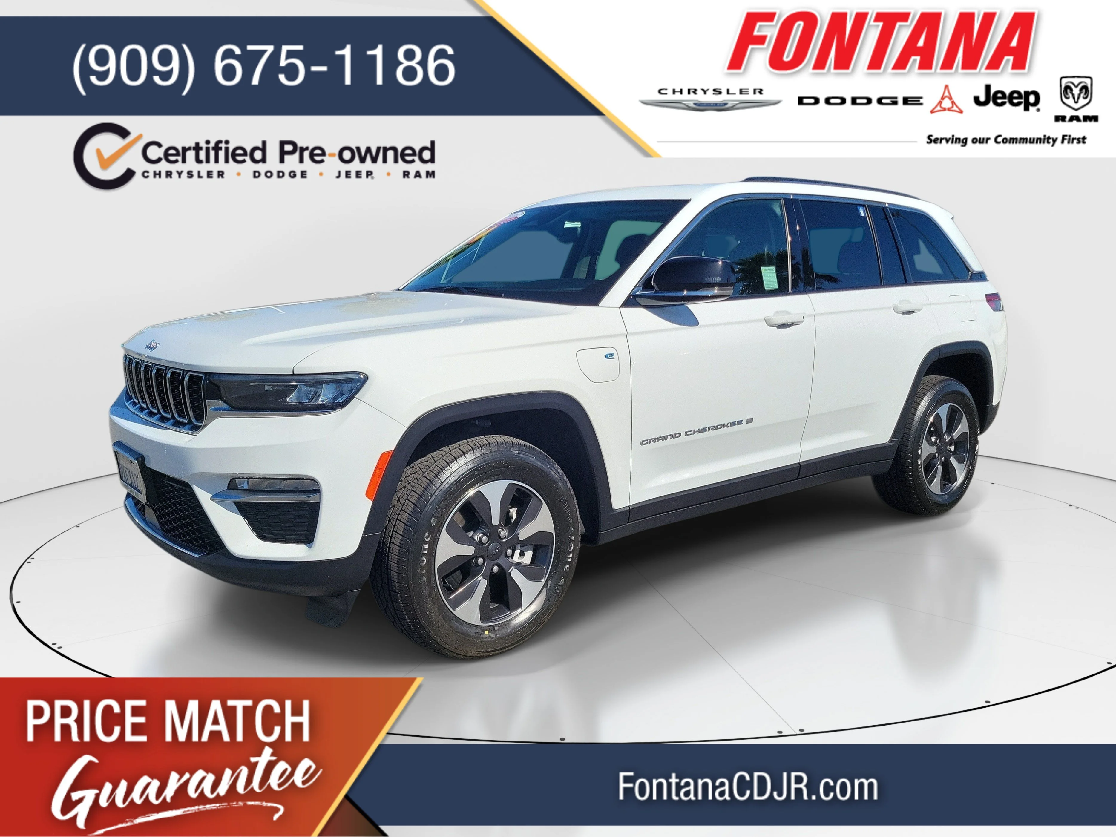 Certified Used 2024 White Jeep 4xe image 1