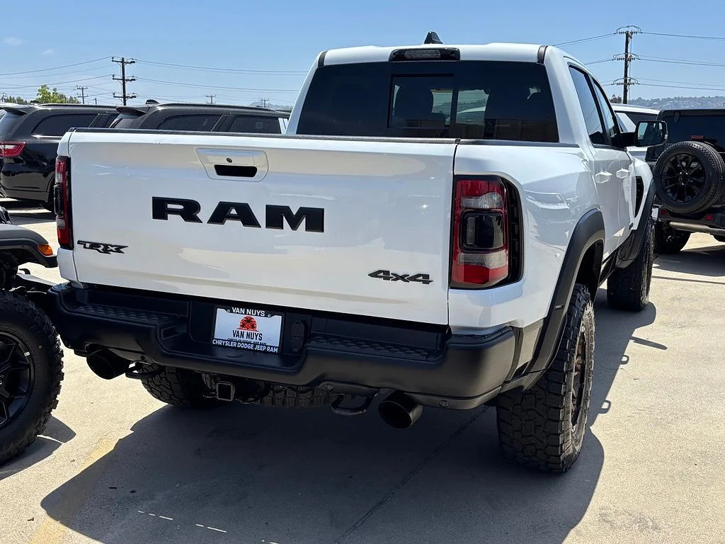 Used 2022 Bright White Clear Coat Ram TRX image 3