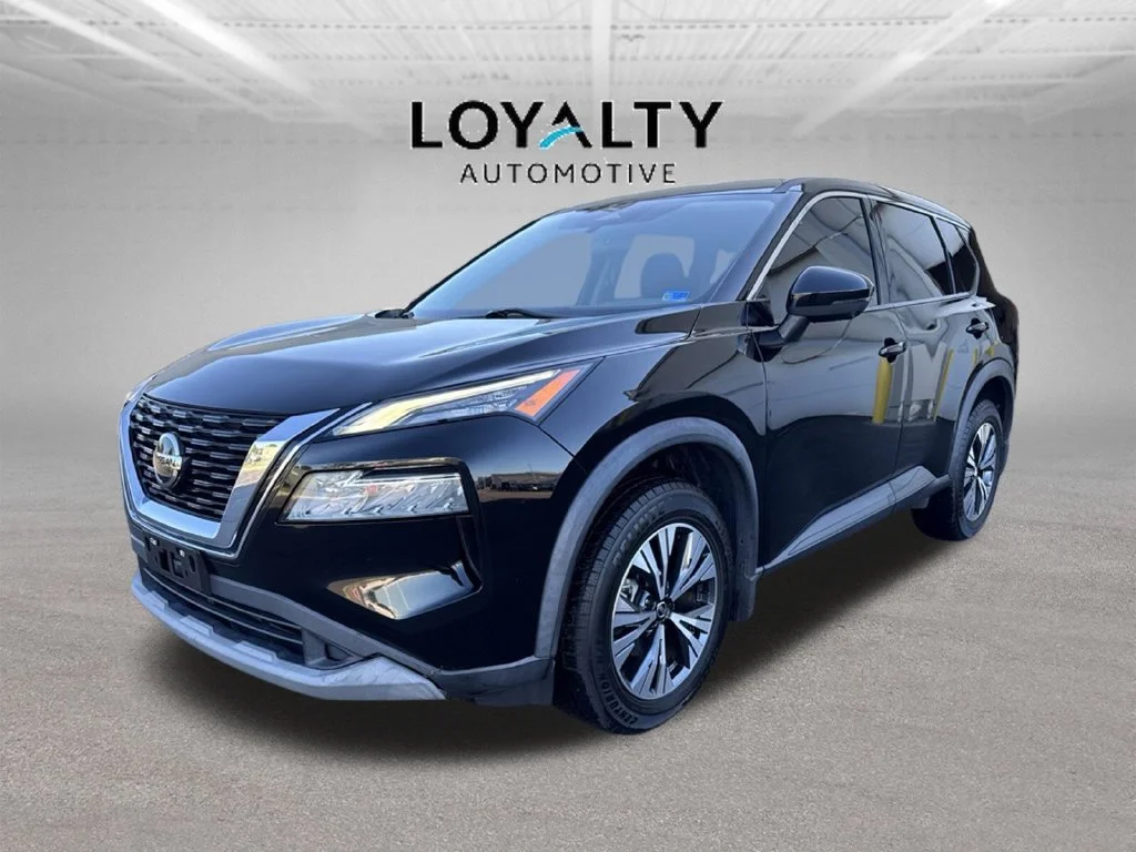 Used 2021 Black Nissan SV image 1