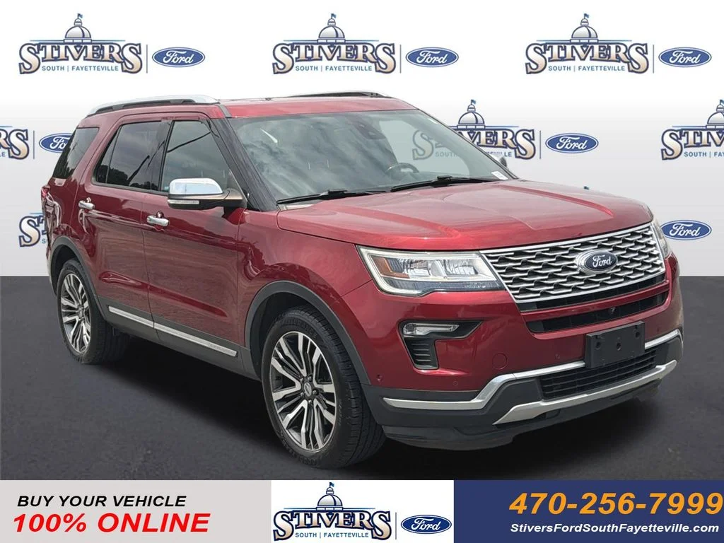 Used 2018 Red Ford Platinum image 1