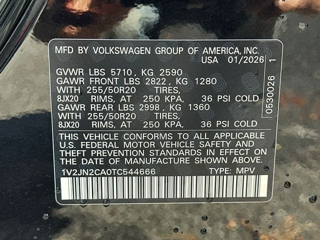 New 2026 Black Volkswagen 2.0T SE w/Technology image 38