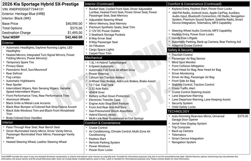 New 2026 Heritage Blue Kia SX Prestige image 32