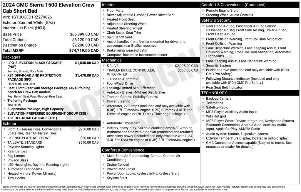Used 2024 White GMC Elevation image 27