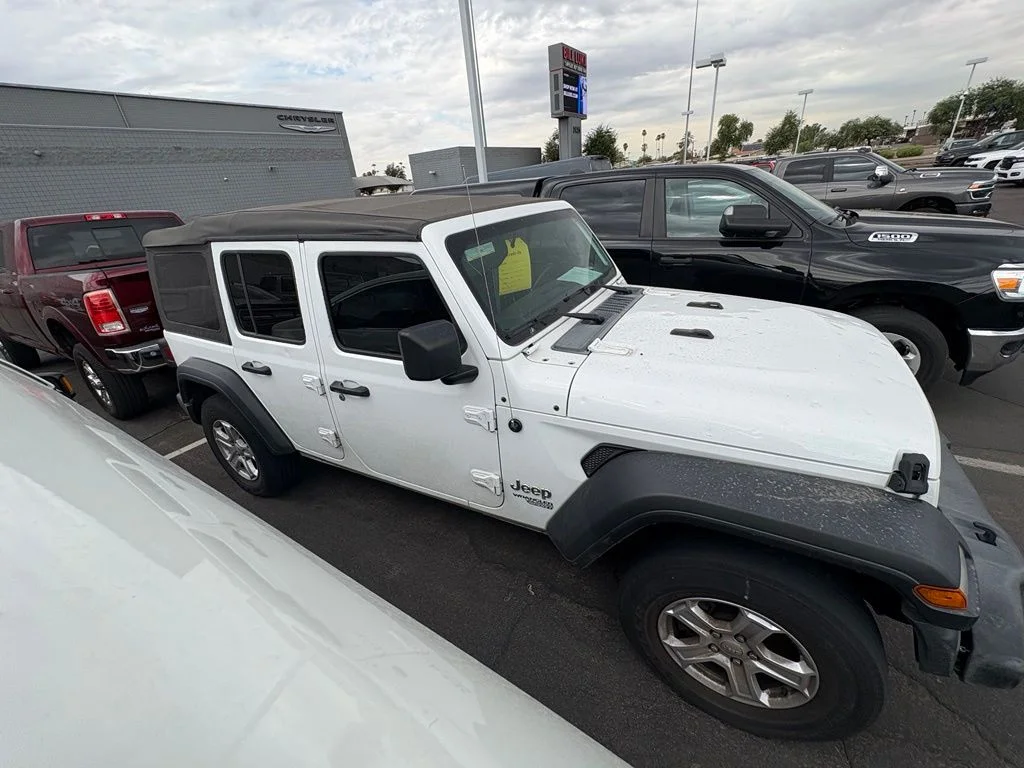 Used 2021 White Jeep Unlimited Sport S image 5